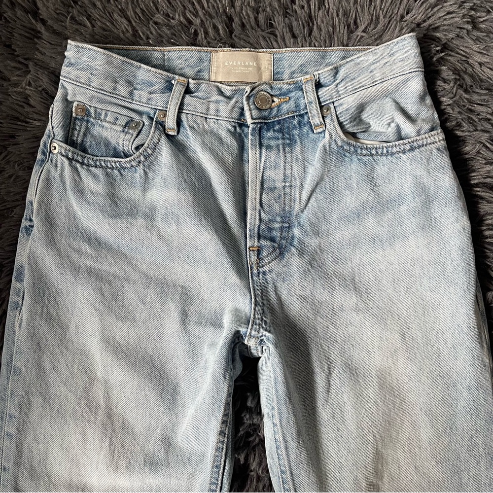 Everlane The ‘90s Cheeky Jean Japanese Denim Jeans Button Fly Closure 24x24